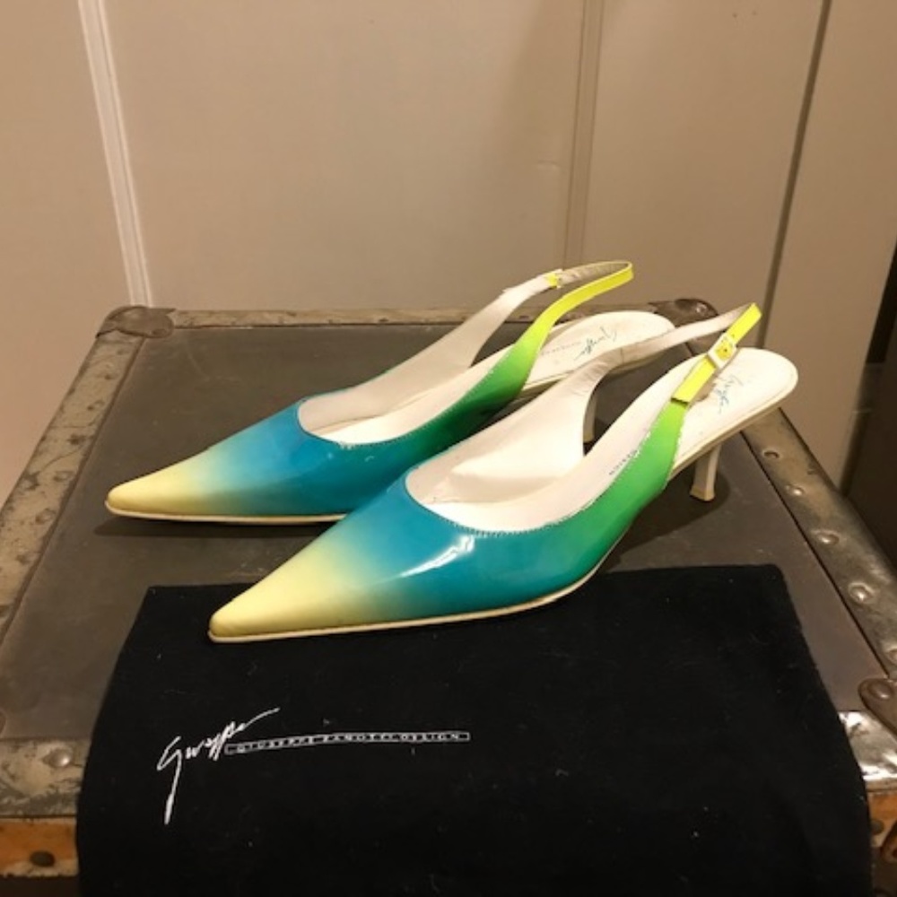 Giuseppe Zanotti neon slingback pumps - Picture 1 of 5